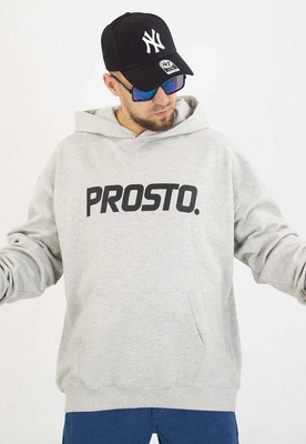 Bluza Prosto Z kapturem Big Log szara