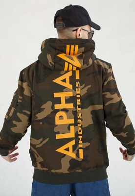 Bluza Alpha Industries Z Kapturem Back Print 178318C camo