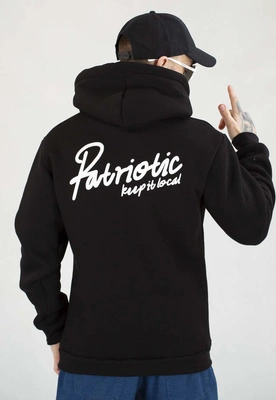 Bluza Patriotic Z Kapturem College Keep It czarna