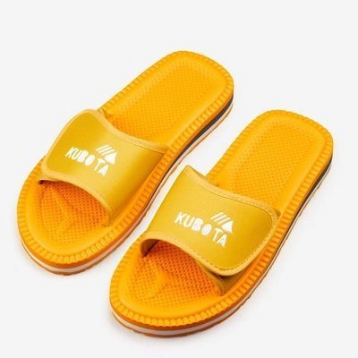 Klapki Kubota Rzep żółte