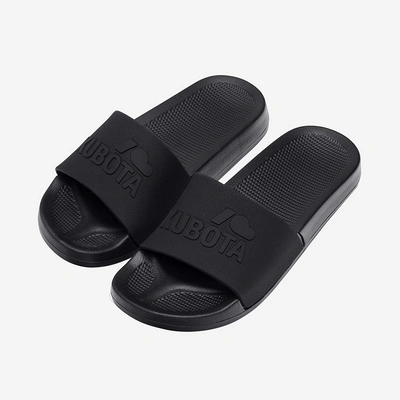 Klapki Kubota Basenowe Plain K0000-101-004-23-1 czarno czarne