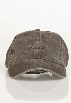 Czapka 6 Panel Prosto Infinity brązowa sprana