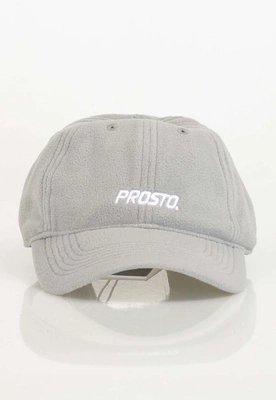Czapka 6 Panel Prosto Fleece szara