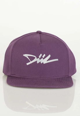 Czapka Snapback Diil Tag fioletowa odblask