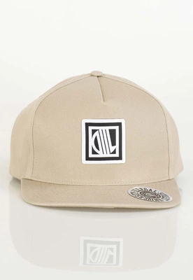 Czapka Snapback Diil Kwadrat beżowa