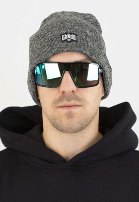 Czapka Zimowa Chada Wywijana Kastet Logo grafitowa