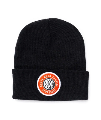 Czapka Brain Dead Familia Zimowa Circle Logo czarna