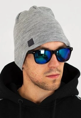 Czapka Zimowa Metoda Skórka jasno szara