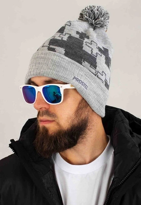 Czapka Prosto Zimowa Snowmzy szara