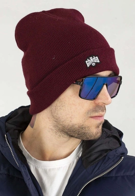 Czapka Zimowa Chada Wywijana Kastet Mini bordowa