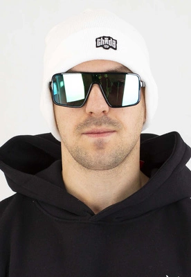 Czapka Zimowa Chada Wywijana Kastet Logo biała