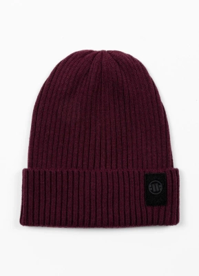 Czapka Zimowa Pit Bull Velcro Logo burgundy