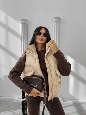 Bezrękawnik Olavoga Rain beżowa