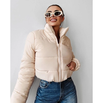 Kurtka Olavoga Przejściowa Skriv beżowa