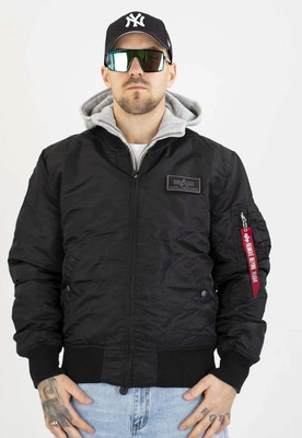 Kurtka Alpha Industries Zimowa MA-1D-Tec 183110 czarno szara