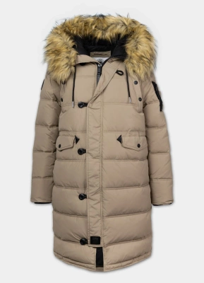 Kurtka Pit Bull Zimowa Parka Queenston dark sand
