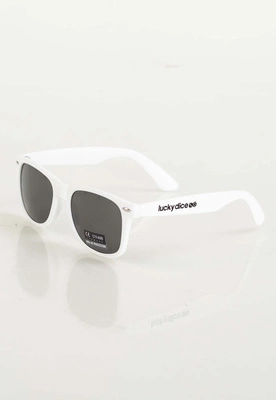 Okulary Lucky Dice Name białe 