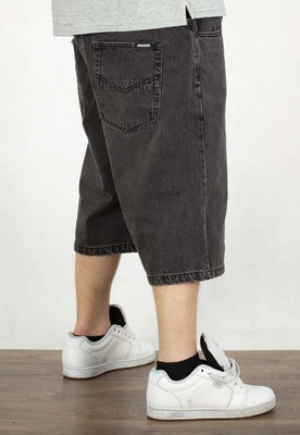 Spodenki Mass Jeans Slang Baggy Fit black washed