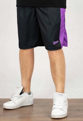 Spodenki Patriotic Collage Tag czarno fioleto