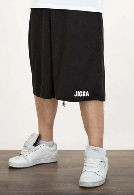 Spodenki Jigga Wear Small Outline Reversible Mesh czarne zielone