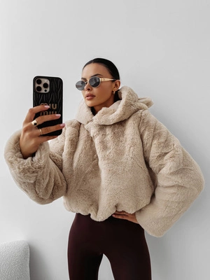 Bluza Olavoga Z Kapturem Eliolie beżowa