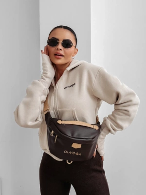 Bluza Olavoga Z Kapturem ZIP Autumn Tale beżowa