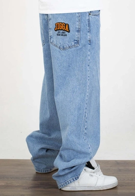 Spodnie Jigga Wear New Outline Super Baggy Jeans blue