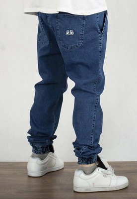 Spodnie Lucky Dice Joggery Dice medium blue jeans