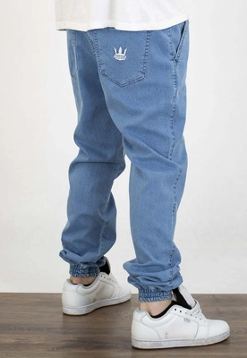 Spodnie Jigga Wear Crown Jogger Jeans sky blue