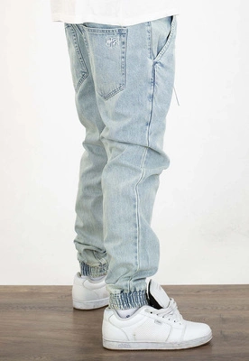 Spodnie Mass Jogger Sneaker Fit Signature 2.0 jasne niebieskie