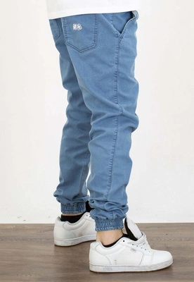 Spodnie Lucky Dice Joggery Dice jasne niebieskie