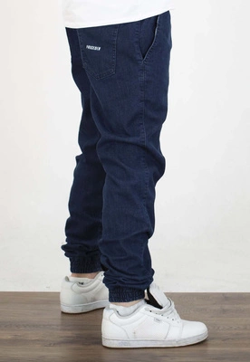 Spodnie Chada Jeans Joggery Haft ciemno niebieskie