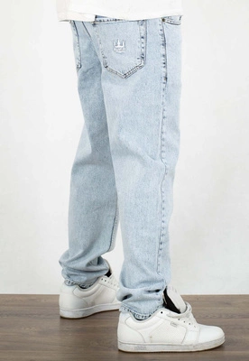Spodnie Jigga Wear Carrot Crown light blue jeans