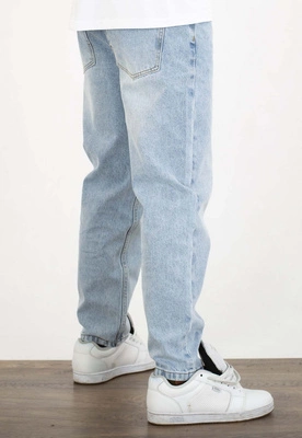 Spodnie Prosto Tapered Serif niebieskie