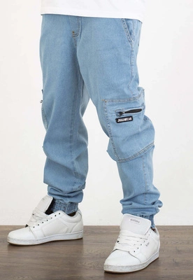 Spodnie Jigga Wear Zip Cargo jasno niebieskie
