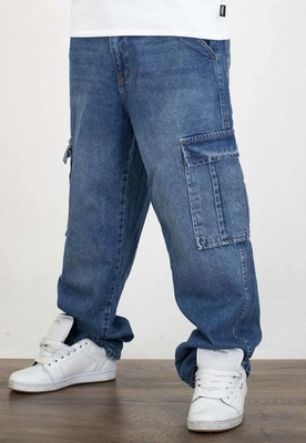 Spodnie I8 Denim BAG103 Baggy Cargo blue