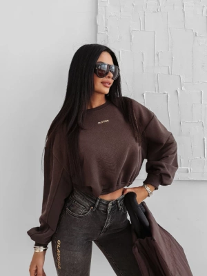 Bluza Olavoga Bez Kaptura Grav brązowa