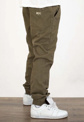Spodnie Mass Jogger Pants Tapered Fit Signature 2.0 oliwkowe