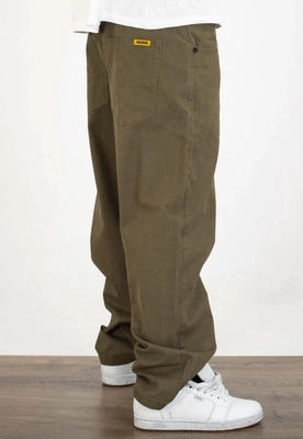 Spodnie Mass Pants Baggy Fit Slang oliwkowe