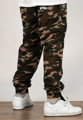 Spodnie Chada Proceder Camo Jogger Chino moro zielone
