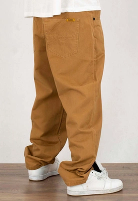 Spodnie Mass Pants Baggy Fit Slang brązowe