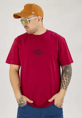 T-shirt Elade Throw Up 3D bordowy