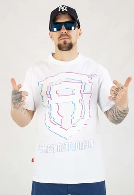 T-shirt Street Autonomy Fala biały