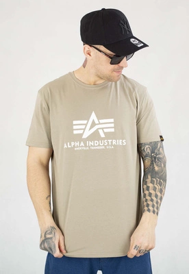T-shirt Alpha Industries Basic 100501 piaskowy