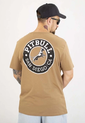 T-shirt Pit Bull San Diego Ca Black 170 coyote brown