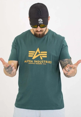 T-shirt Alpha Industries Basic 100501 zielony