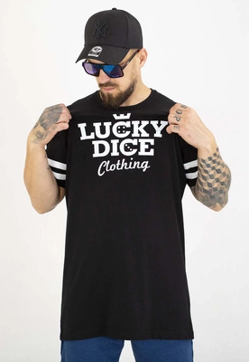 T-shirt Lucky Dice LD Clothing Stripe czarny