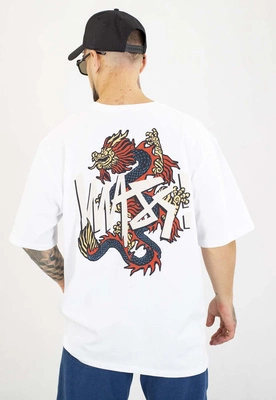 T-shirt Mass Dragon biały