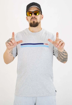 T-shirt Diil Line szaro niebieski