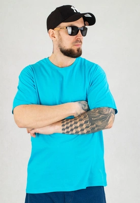 T-shirt Niemaloga Slim 150 Smooth turkusowy